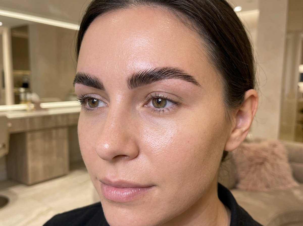 Laminado de cejas con tinte